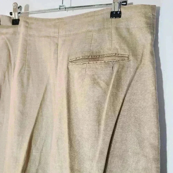Vintage Gap High Waist Linen Tapered Leg Pants Sz 13/14 - Picture 6 of 8